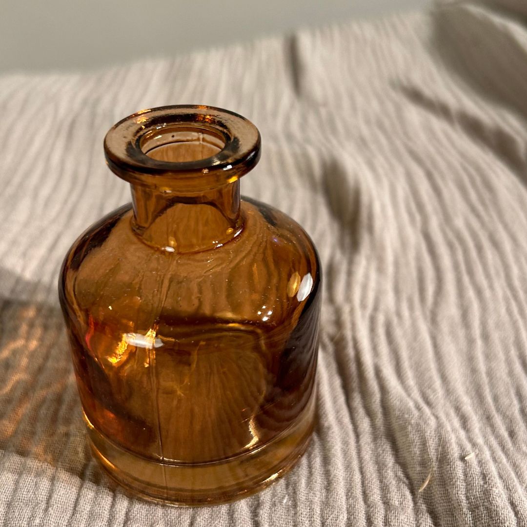 Bernsteinfarbene Glasvasen