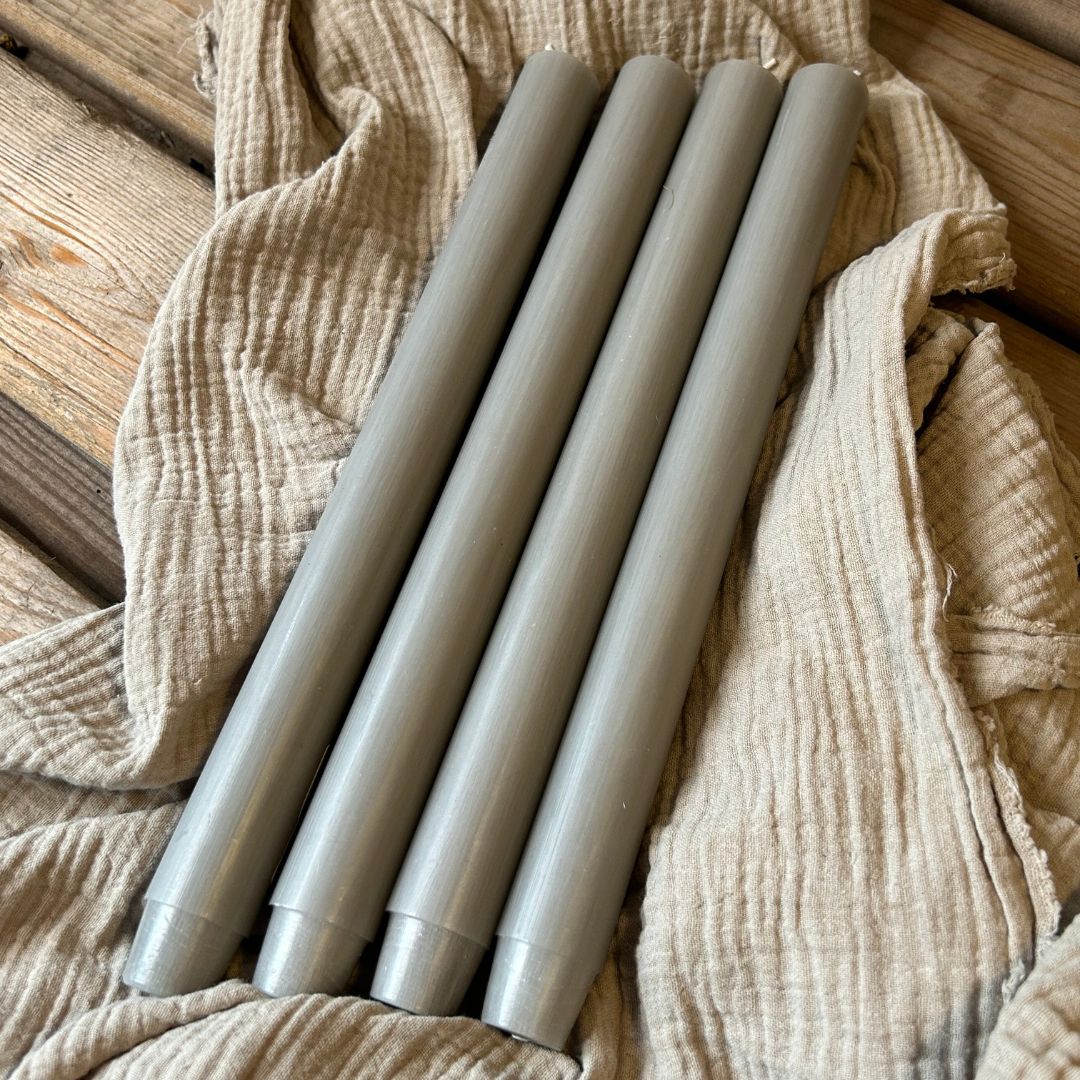 Stabkerzen - Grau
