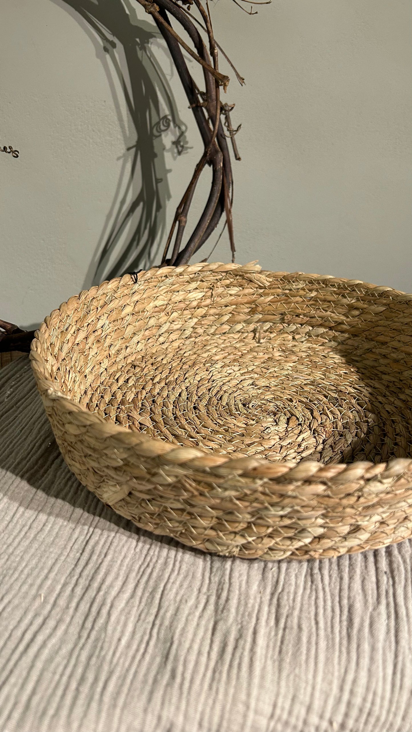 Korbschale aus Naturmaterial
