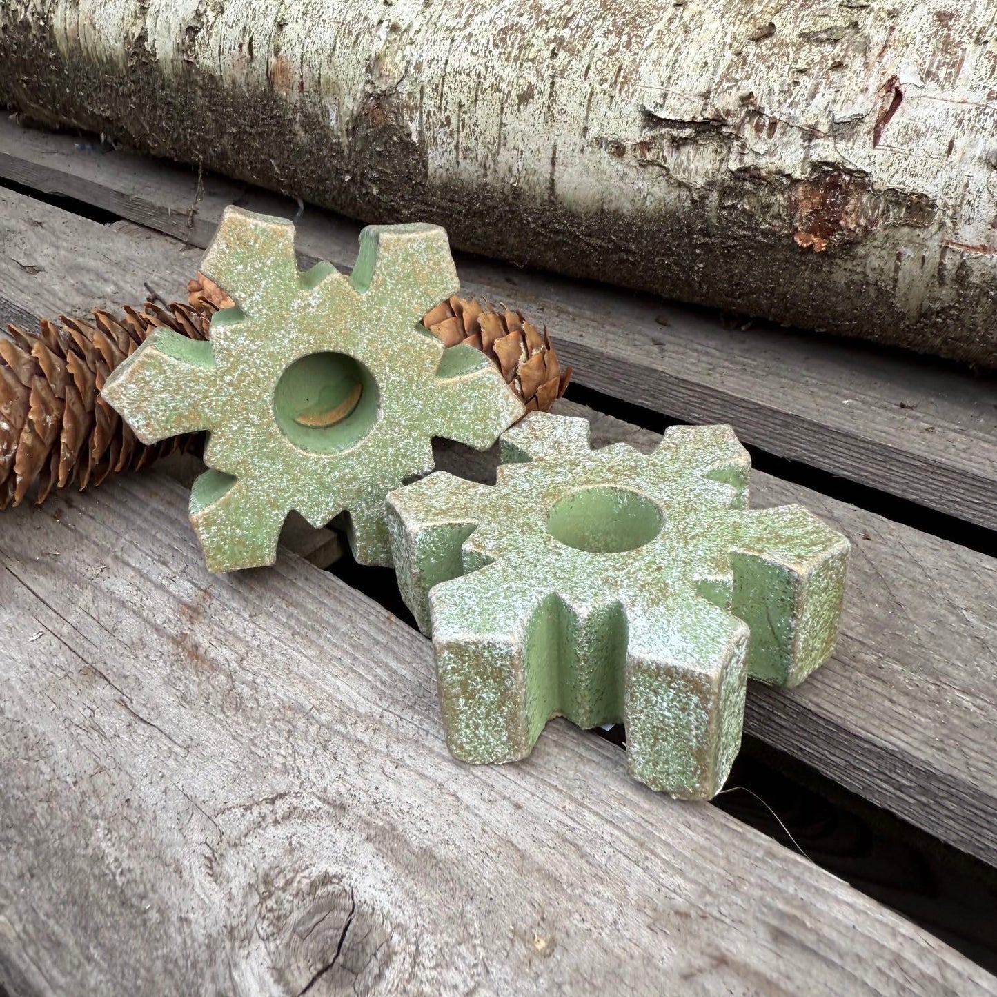 Kerzenhalter Schneeflocke