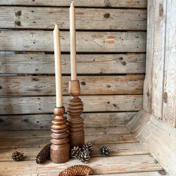 Holzkerzenständer