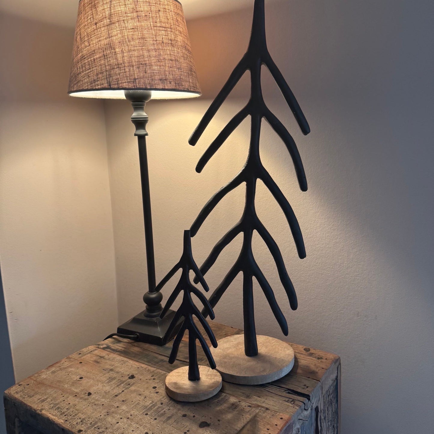 Gußeisenbaum auf Holzfuß