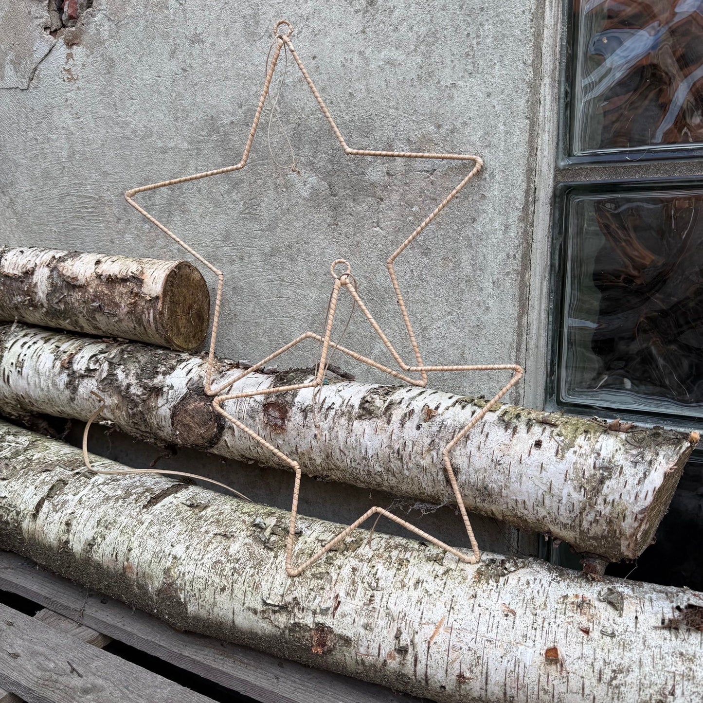 Metall Stern umwickelt