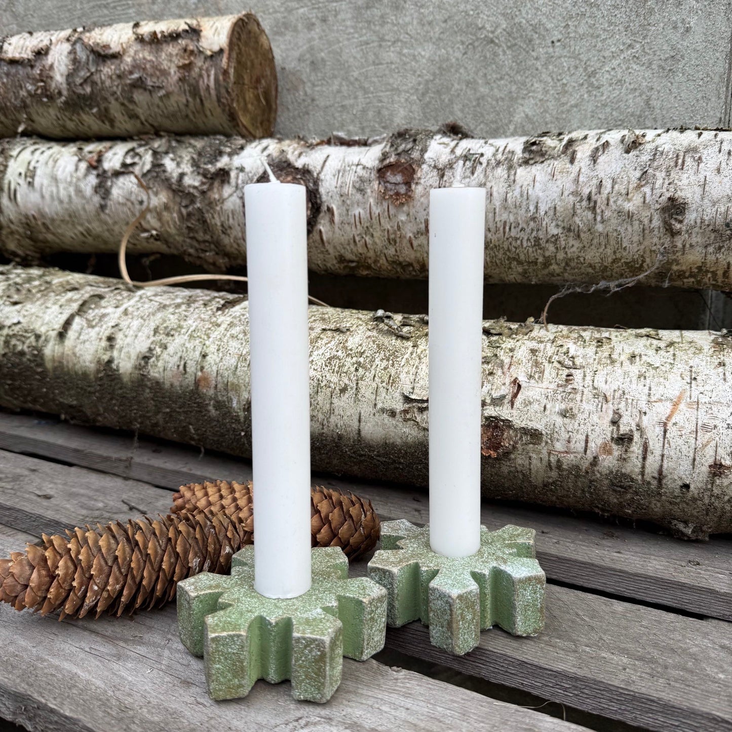 Kerzenhalter Schneeflocke