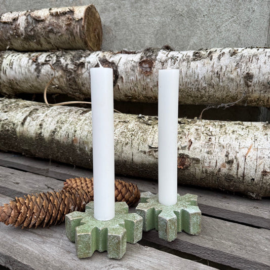 Kerzenhalter Schneeflocke