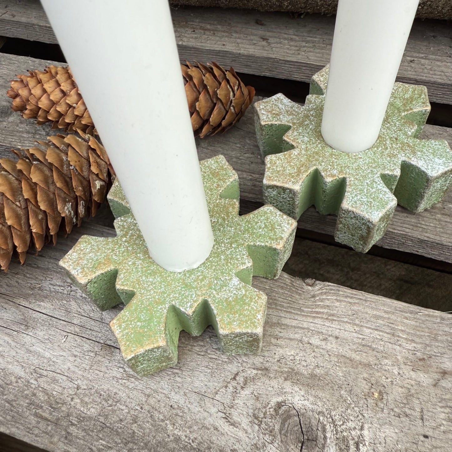 Kerzenhalter Schneeflocke