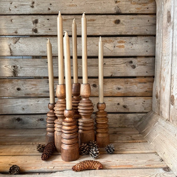 Holzkerzenständer