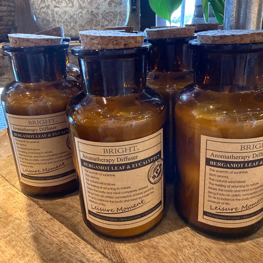 Duftkerze aus Bergamotten Blätter & Eucalyptus